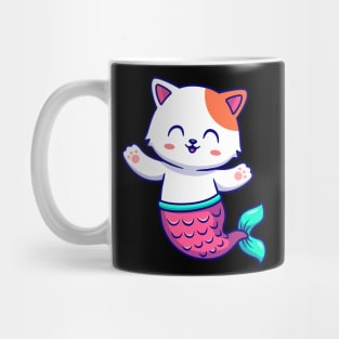 Cute Cat Mermaid Cartoon Mug